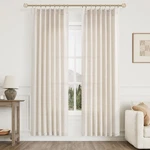 Aersas Natural Pinch Pleated 40"W X 80"L (pack Of 2), Linen New. Price: $74.90.