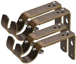 Jushengxmx Curtain Rod Bracket Of 4, Antique Brass, 4SET, New. Price: $21.75.