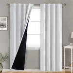 Bgment Greyish White 100 Curtains For Bedroom 84 Inch Panels New. Price: $71.25.