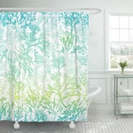 Emvency Shower Curtain Green Sea Blue Freen 72"W X 72"L (pack Of 1), New. Price: $26.05.