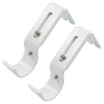 2 Pack Adjustable Curtain Rod Brackets Premium Wall Mount Holders For 1-INC... New. Price: $9.64.