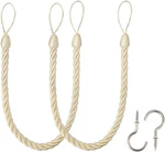 Curtain Ropes Tiebacks Tie-backs, Handmade Holdbacks With 2 Metal Screw New. Price: $17.99.