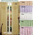 Creative Daisy Embroidered Floral Window Curtain Panel 50X84" 1 Piece - 6 Colors New. Price: $19.99.