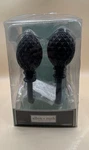Allen + Roth Drapery Holdbacks 2-PACK Dark Mahogany #300327 New In Box. Price: $17.50.