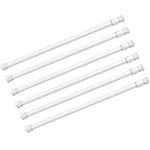 6 Pack Spring Curtain Rod Adjustable Length For Kitchen, Bathroom, Cupboard, ... New. Price: $34.98.