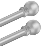 2 Pack Silver Curtain Rods For Bedroom With BRACKETS,5/8 Inch Diameter Small ... New. Price: $27.69.