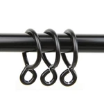 Rod Desyne 10 Count Eyelet Curtain Rings, Black New. Price: $22.83.