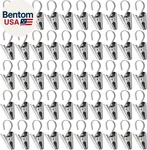 50 Pcs Stainless Steel Curtain Clips With Hook, Rod Hooks, New. Price: $19.14.