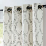 Jinchan Boho Linen Blend Curtains Beige Farmhouse 84 Inches Long Gre... New. Price: $78.79.