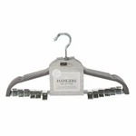 Simplify 6 Pack Velvet Hangers With Clips In Grey New. Price: $18.58.