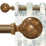 Wood Curtain Rods For Windows 84 To 120 INCH(7-10FT): Adjustable Heavy... New. Price: $41.59.
