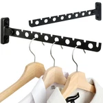 Alise Clothes Drying Rack Wall Mounted Coat Black,foldable Hangers Rac... New. Price: $29.84.