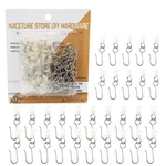 Metal Curtain Hooks With Rings 30 Pack Stainless Steel Drapery Set New. Price: $14.44.
