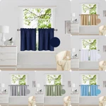 2PC Rod Pocket Short Window Treatment Curtain Insulated Blackout Set 30"X24" R16 New. Price: $11.90.