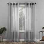 Emily Sheer Voile Grommet Curtain Panel, 59" X 84", Silver Gray New. Price: $18.35.