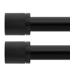Htzon Black Curtain Rods For Windows 72 To 144 Inch:modern Decorative .......286 Open. Price: $31.35.
