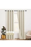 Ryb Home 3-IN-1 Soundproof Blackout Energy Saving Room Divider Curtains Beige Open. Price: $76.00.