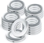 16PCS Curtain Grommets Round Plastic Eyelet Rings, Inner Diameter 1-9/16 Inch, New. Price: $15.09.