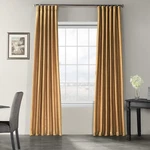 Hpd Half Price Drapes Faux Dupioni Silk Curtain Vintage Textured For Room Dec.... Price: $143.98.