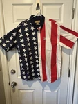 Sun River Men's Stars And Stripes American Flag Patriotic Short Sleeve Shirt Pre-owned. Price: $13.50.