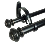 Decopolitan Urn Telescoping Double Drapery Rod 36-72 Inches, Antique Bronze New. Price: $41.66.