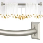 Tvwoo Blackout Curtain Rods 48-90" Nickel Wrap Around Adjustable Window New. Price: $72.11.