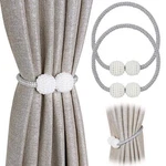 2 Pack Magnetic Curtain Convenient Drape - Pinowu Pearl Dec New. Price: $8.80.