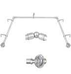 Bay Curtain Rod, Usfook Silver Rods For Windows 32 To 86 Inch New. Price: $34.64.