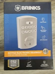 Brinks 4390 Electronic Keypad Single Cylinder Deadbolt - Nickel New. Price: $42.49.
