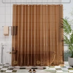 Amazerbath Premium Eva Shower Curtain 72"W X 72"L (pack Of 1), Clear - Amber New. Price: $23.99.