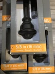 5XNEW Kenney 5/8" Fast Fit Milton Easy Install Curtain Rod, Brown ,66 -120. Price: $139.99.