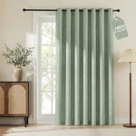 Nicetown 100% Blackout Linen Sliding Door Curtains With White Liner Composite... New. Price: $52.90.
