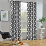 Melodieux Moroccan Fashion Room Darkening Blackout Grommet Top Curtains 50X60 Open. Price: $22.25.