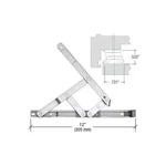 Crl 12" Stainless Steel 4-BAR Secure Style Casement Friction Hinge Right Hand New. Price: $45.00.