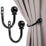 Sumnacon Set Of 2 Metal Decorative Curtain Holdbacks, Wall Mounted Window Dra... New. Price: $18.33.