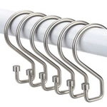 Goowin Shower Curtain Hooks, 12 Pcs Shape Rings, Rustproof Blac New. Price: $11.78.
