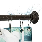 Artiwell 60" Heavy Duty Straight Shower Rod With Flange, Permanent... New. Price: $101.14.