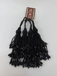 Royal Home Beaded Curtain Tiebacks Tassels Set 4 Black Handmade India New. Price: $21.95.