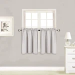 Elegant Home 2 Panels Tiers Small Window Treatment Curtain Insulated Blackout Dr New. Price: $13.05.