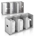 Hicarer 3 Compartments Stainless Steel Cup Dispenser Adjustable Dividers Silver New. Price: $96.53.