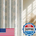 Ugoutry 100% Blackout Boho Curtains 63" L, Blue/beige Geometric For Bedroom New. Price: $63.15.