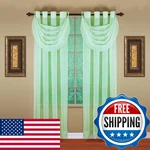 Today's Curtain Todays Emelia Grommet Sheer Panel 84 Sage 59 X New. Price: $31.53.