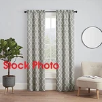 Pairs To Go Vickery Modern Rod Pocket Window Curtains- Includes Both Panels Open. Price: $38.99.