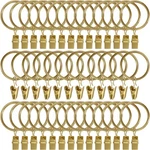 Amzseven 40 Pack Metal Curtain Rings With Clips, Drapery Hooks, Decorat... New. Price: $23.95.