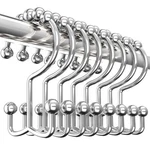 Utopia Bedding Double Glide Roller Set Of 12 Shower Curtain Hooks, Sided New. Price: $10.72.