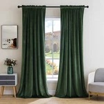 Miulee Olive Green Velvet Curtains 52"W X 84"L (pack Of 2), New. Price: $47.33.