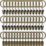 Weekseight 44 Pack Bronze Curtain Rings With Clips, Hooks Hangers Cli... New. Price: $14.81.