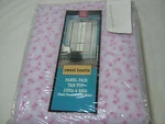 New Bl Home Pink Mini Sweet Hearts Flocked Net White Sheer Window Panel 2(50X84). Price: $29.98.