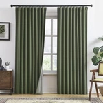 Blackout Curtains 70X90 Loden 2 Panels Back Tab Pleated Rain City Extra Wide New. Price: $104.99.
