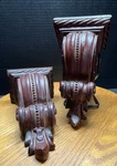 Set Of 2 Drapery Shelf Top Rod Holders Patent #0404999 Classic Shabby Chic Used. Price: $39.99.